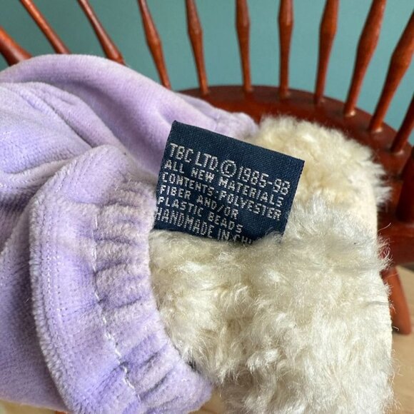 Boyds Bears Bearwear Madabot Eve Lamb Lavender Overalls 1985-1998  Retired Tags - Picture 5 of 7